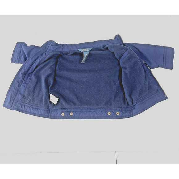 Polo Ralph Lauren Baby Jacket 12 Months Navy Blue Full-Zip Lightweight Hooded - Picture 11 of 13